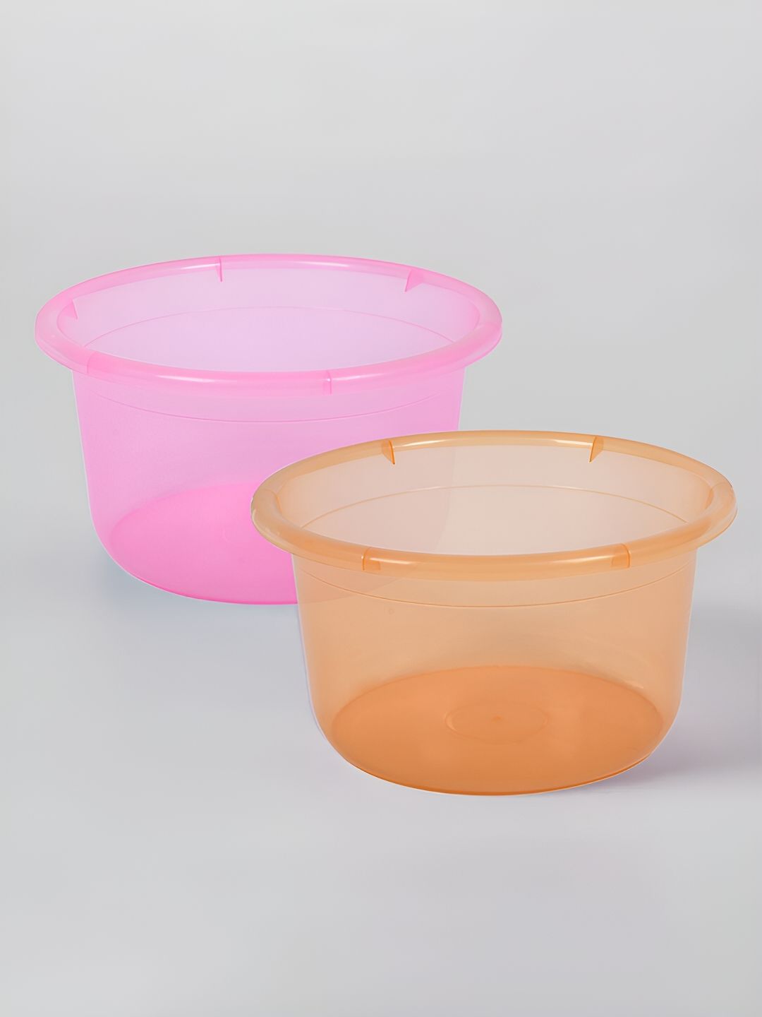 Kuber Industries Pink & Orange 2 Pieces Classic Bath Accessories Set
