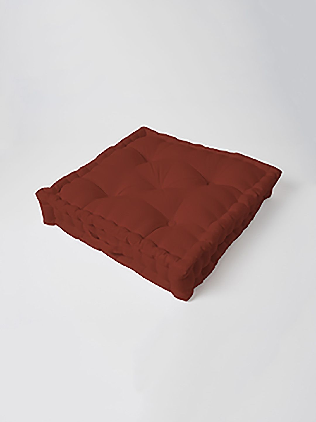 SKANDA FAB Brown Pure Cotton Floor Cushions