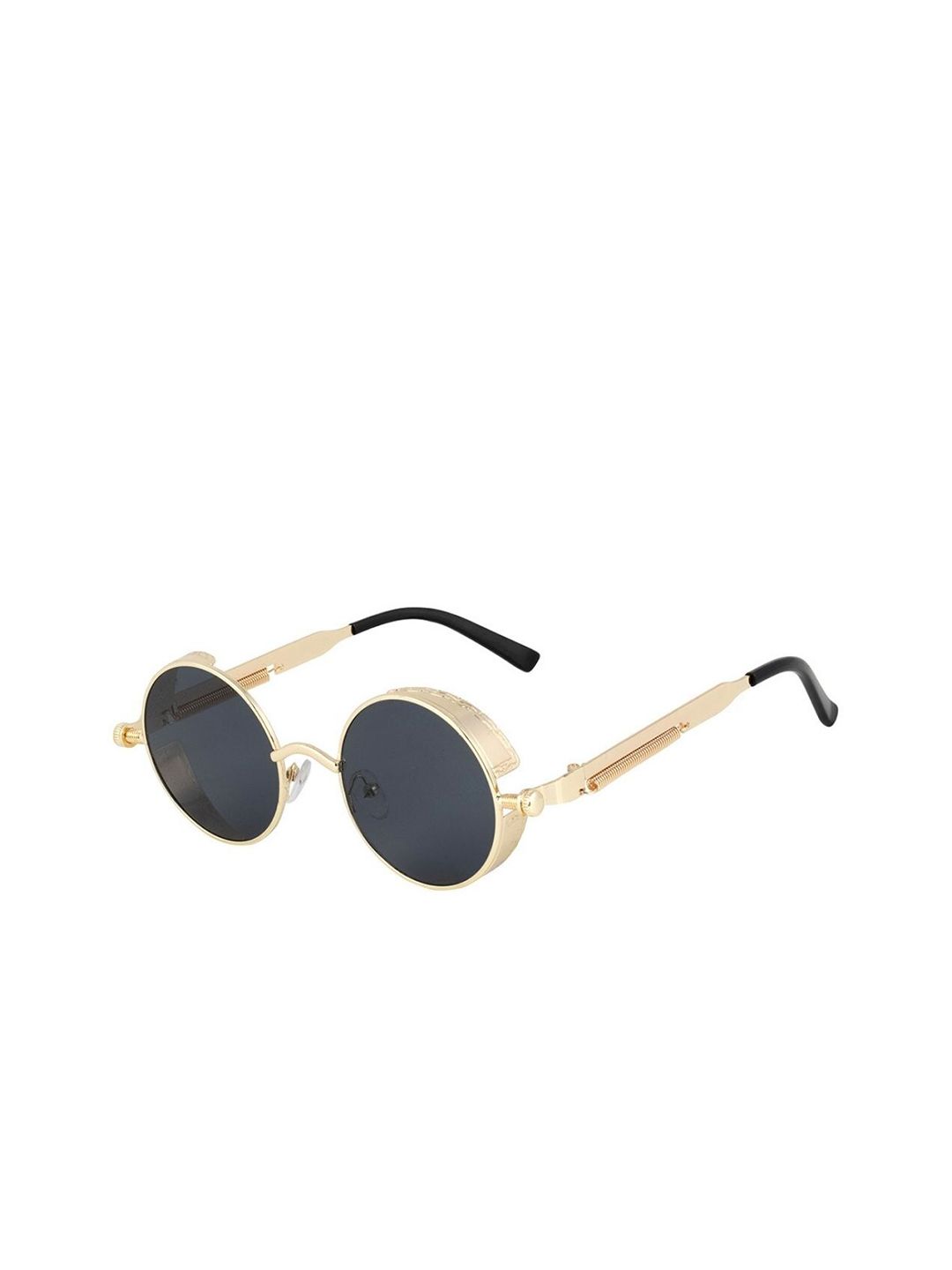 The Tinted Story Unisex Round Sunglasses with UV Protected Lens-TTS56 BLR