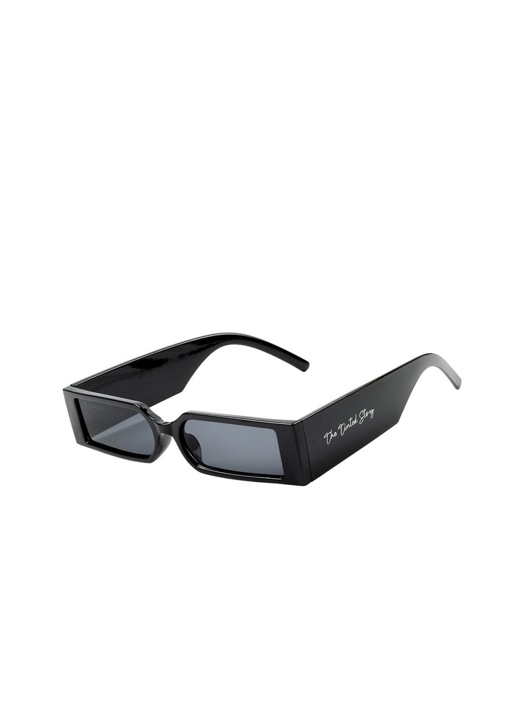 The Tinted Story Unisex Rectangle Sunglasses with UV Protected Lens TTS171 BLR