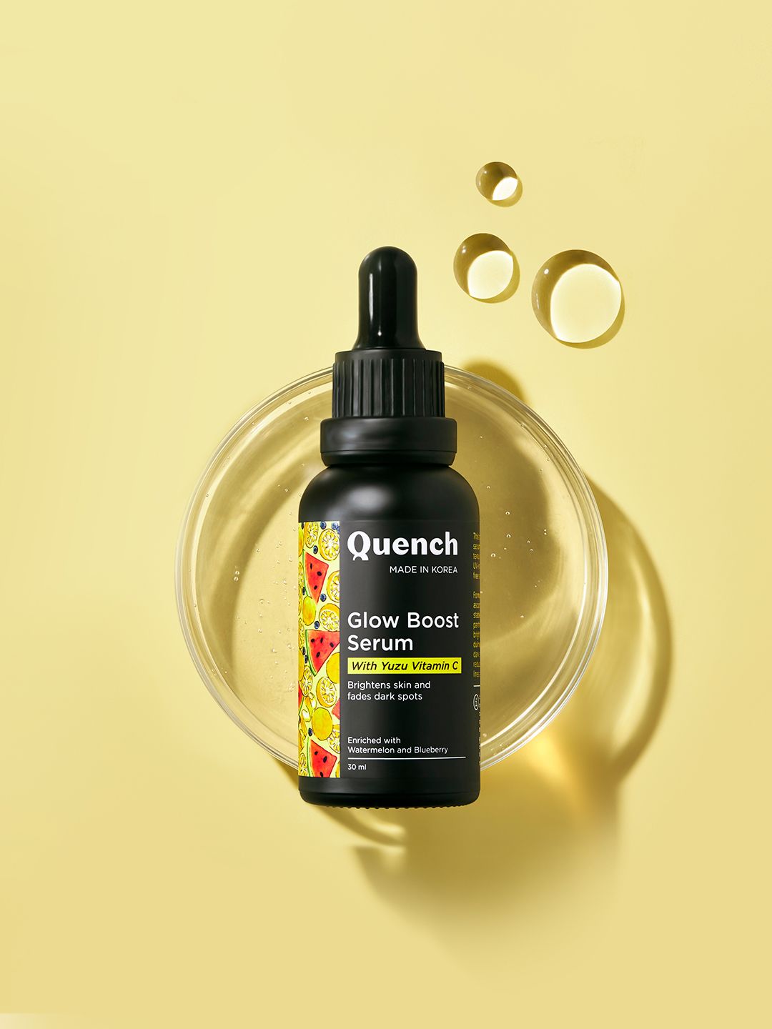 Quench Vitamin C Glow Boost Serum With Yuzu Extracts To Brighten & Fade Dark Spots- 30ml