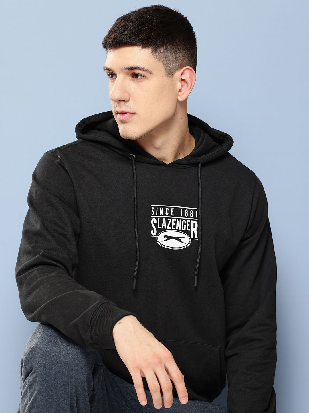 Slazenger Printed Hooded Sweatshirt