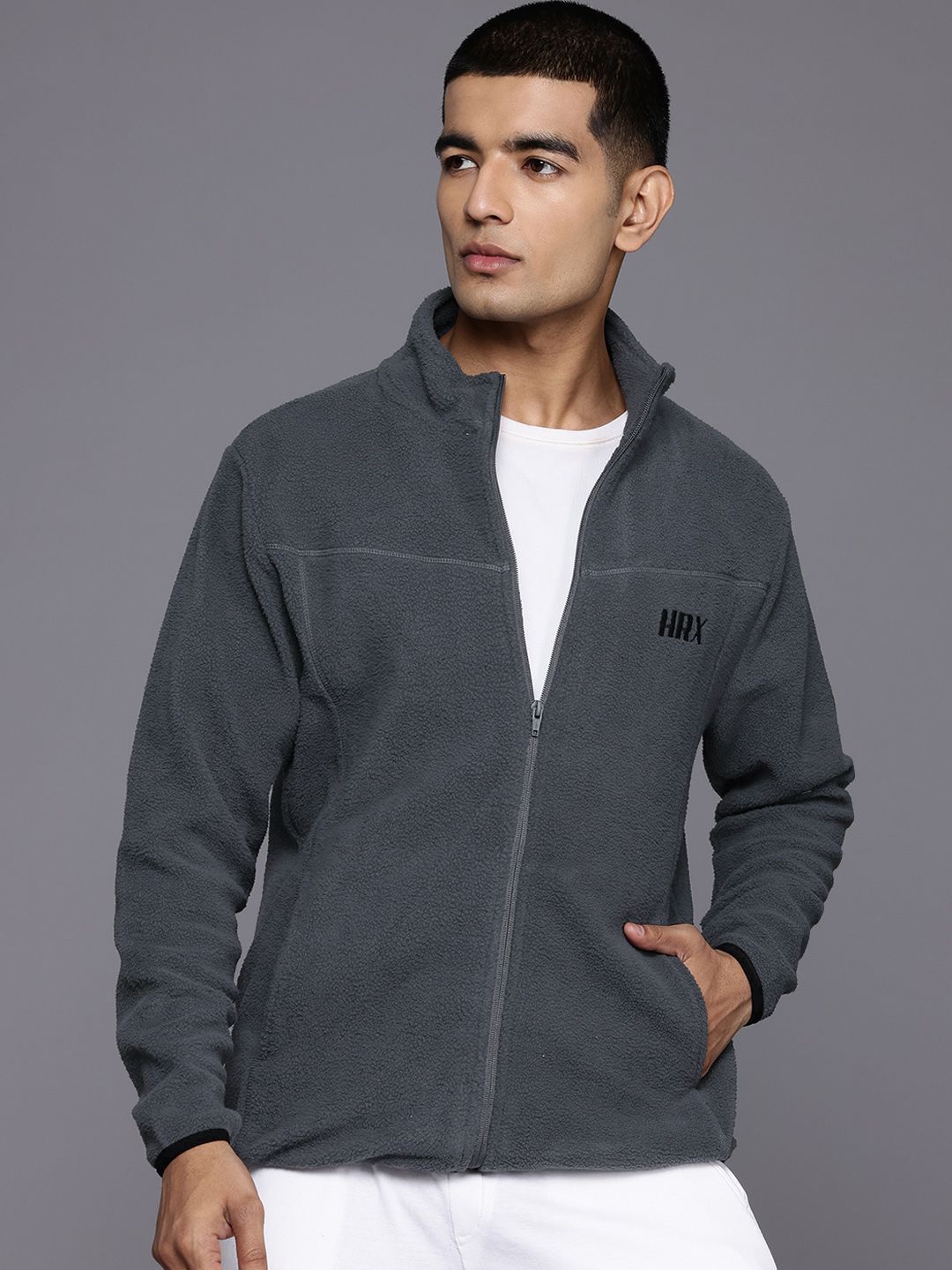 HRX by Hrithik Roshan Fleece Rapid-Dry Outdoor Sweatshirt