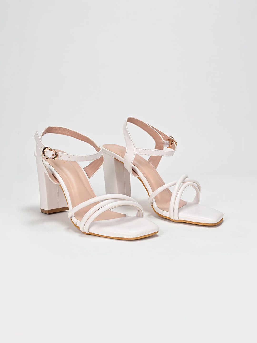 SCENTRA Open Toe Block Heels