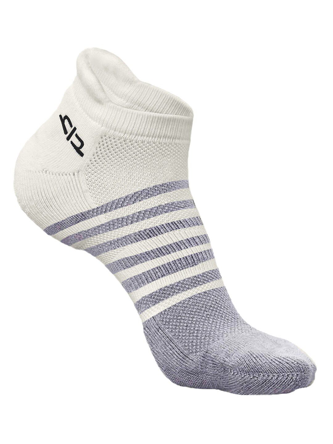 Heelium Men Bamboo Super Soft & Odour-Free Breathable Striped Ankle-Length Socks