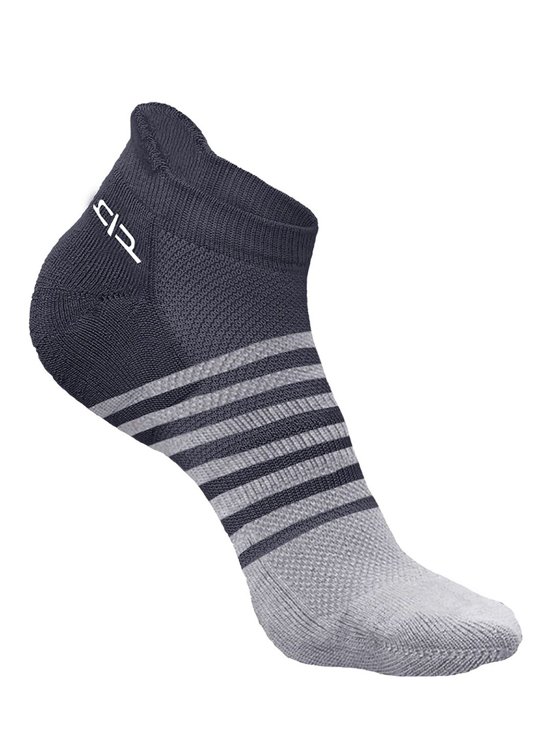 Heelium Men Bamboo Super Soft & Odour-Free Breathable Striped Ankle-Length Socks