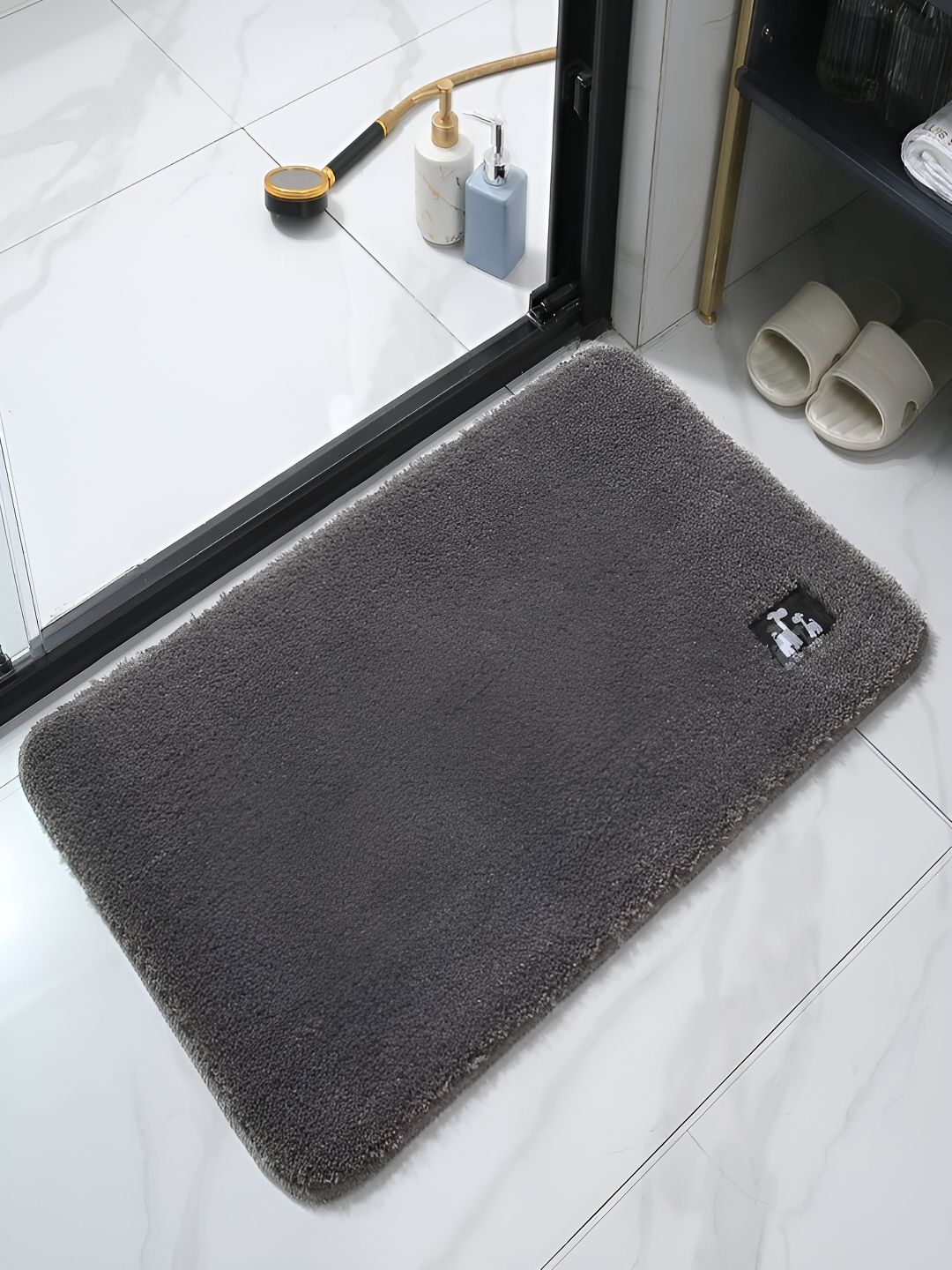HOKIPO Grey 1600 GSM Bath Rug