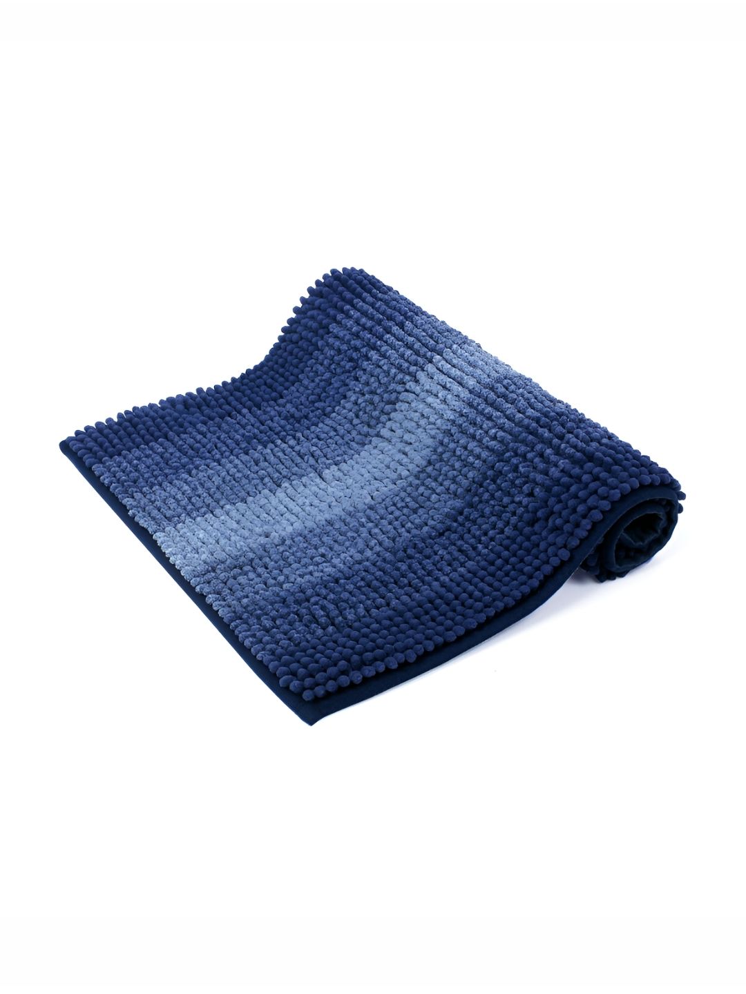 HOKIPO Blue Striped 1000 GSM Bath Rug
