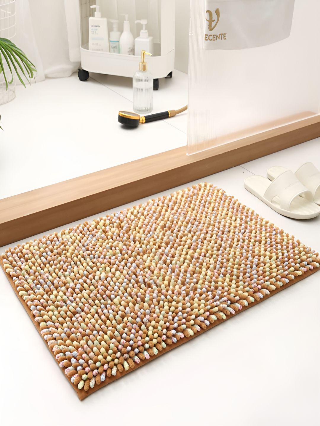 HOKIPO Brown 1450GSM Bath Rug