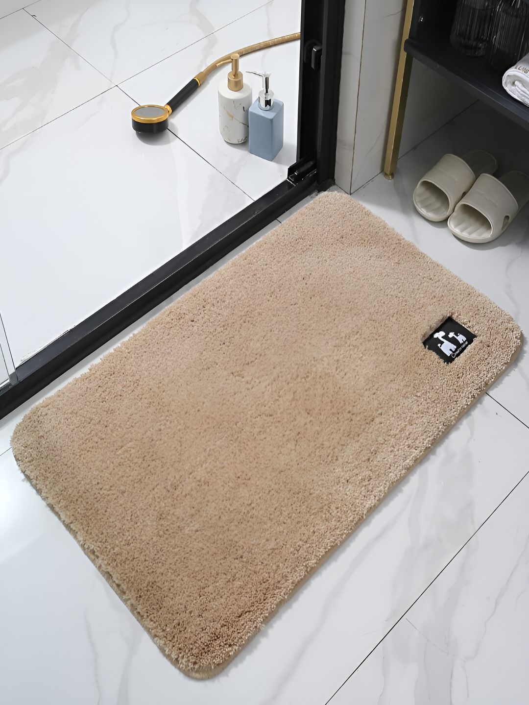 HOKIPO Beige Soft 1600 GSM Bath Rug