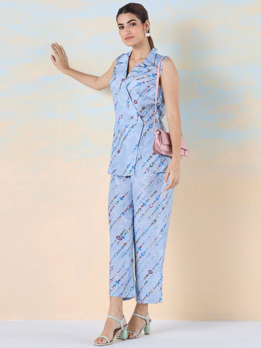 navyasa by liva Printed Liva Basic Jumpsuit
