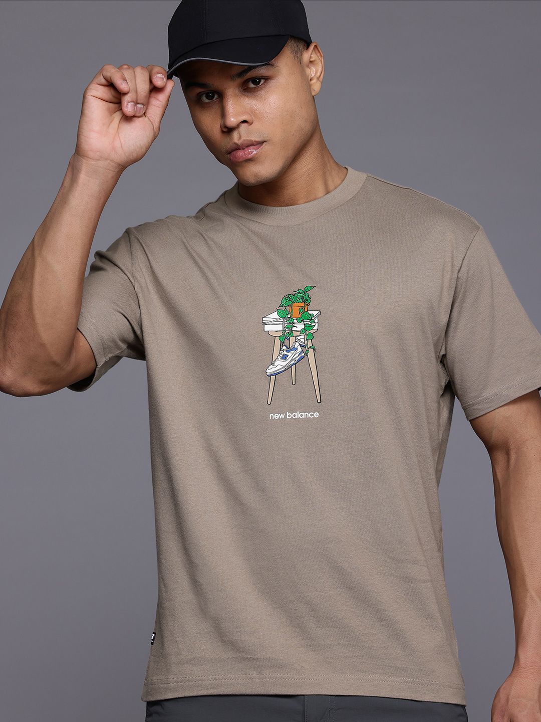 New Balance Printed Pure Cotton T-shirt deal from myntra