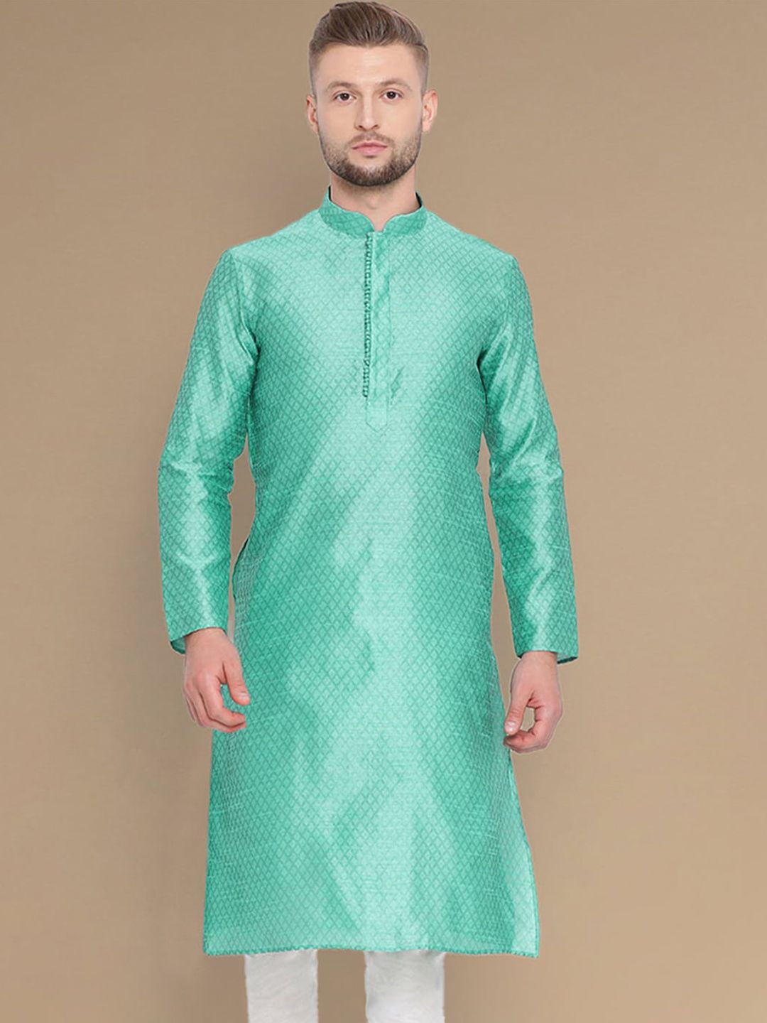 Here&Now X Sanwara  Mandarin Collar long Sleeves Straight Kurta