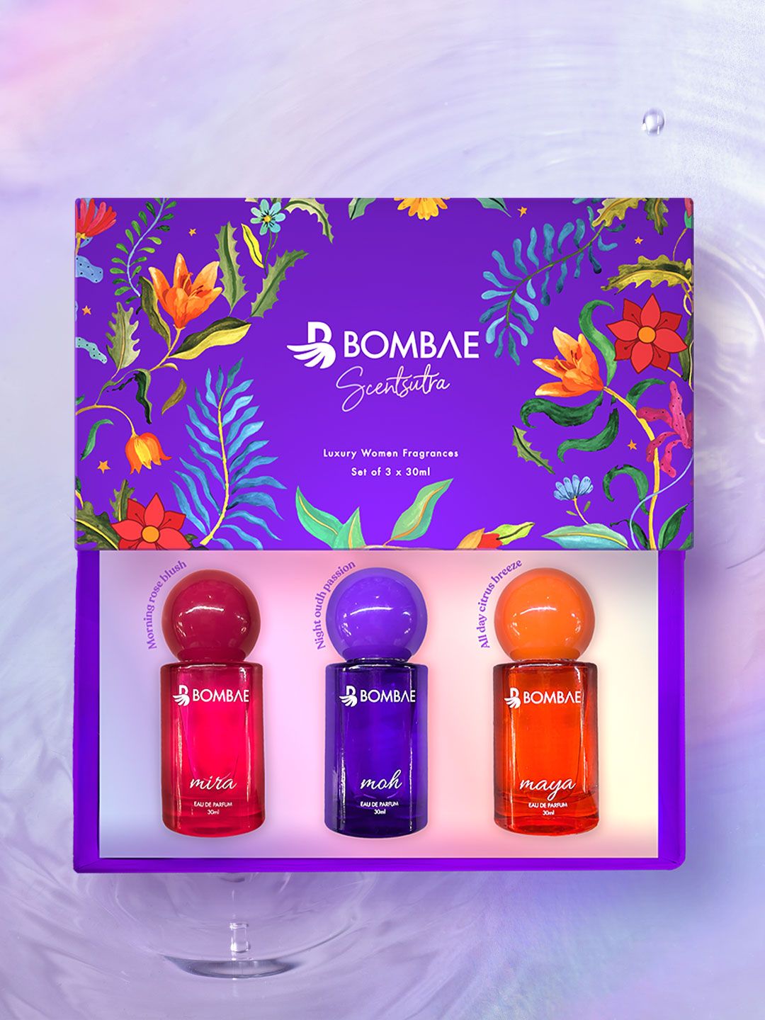 Bombae Women Set of 3 Scentsutra Luxury Perfume - 30ml x 3