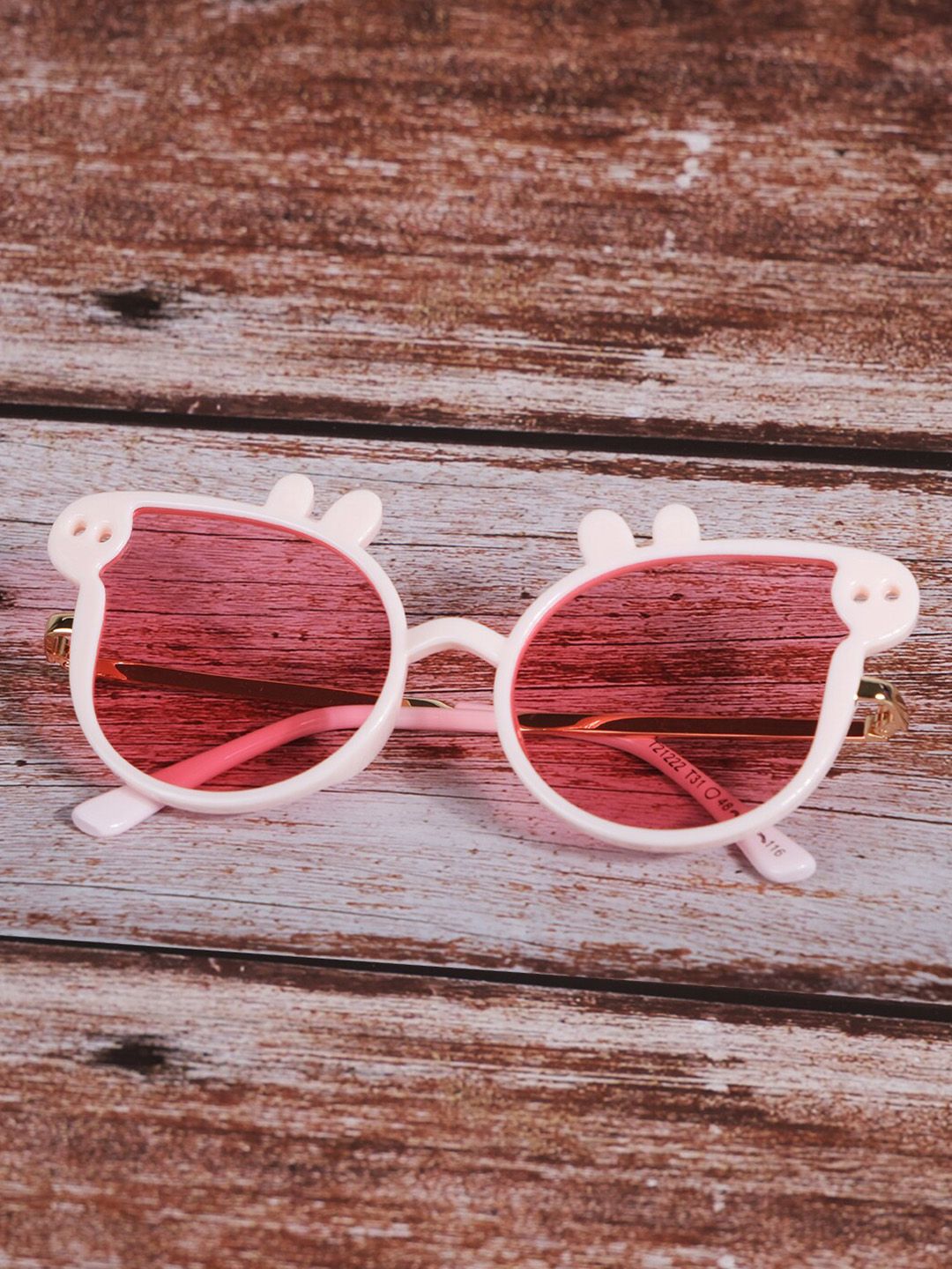 DukieKooky Kids Pig Round Sunglass With UV Protected Lens DKSG439E