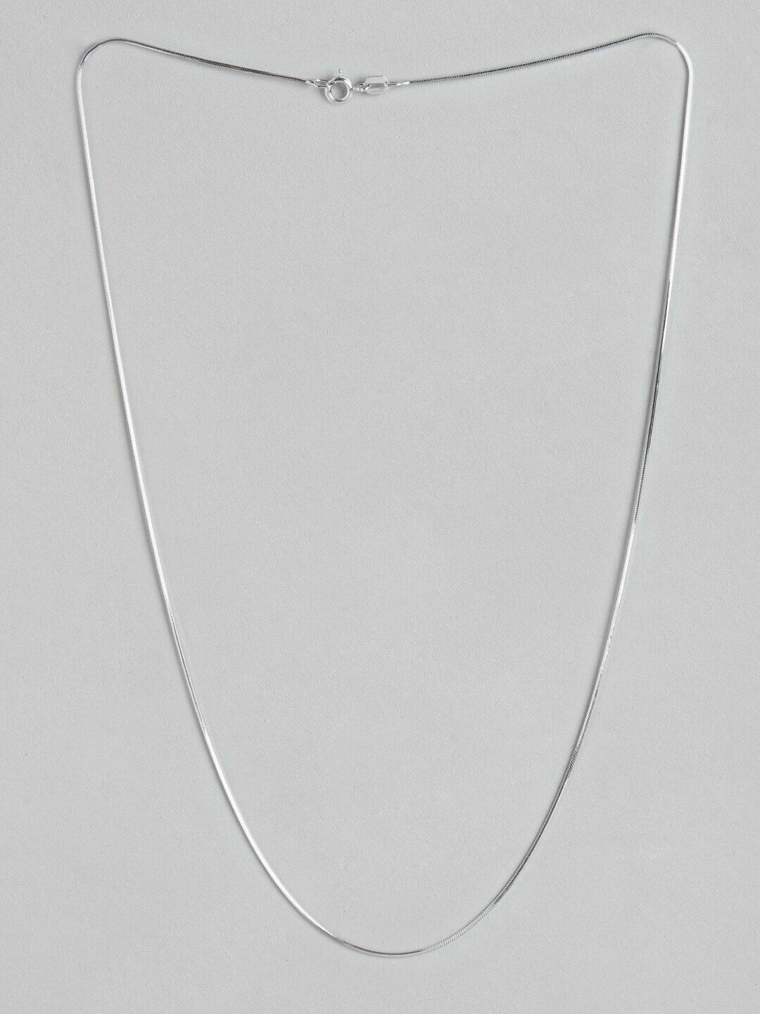 Buy Zavya 925 Sterling Silver Rhodium-Plated Chain - Necklace and
