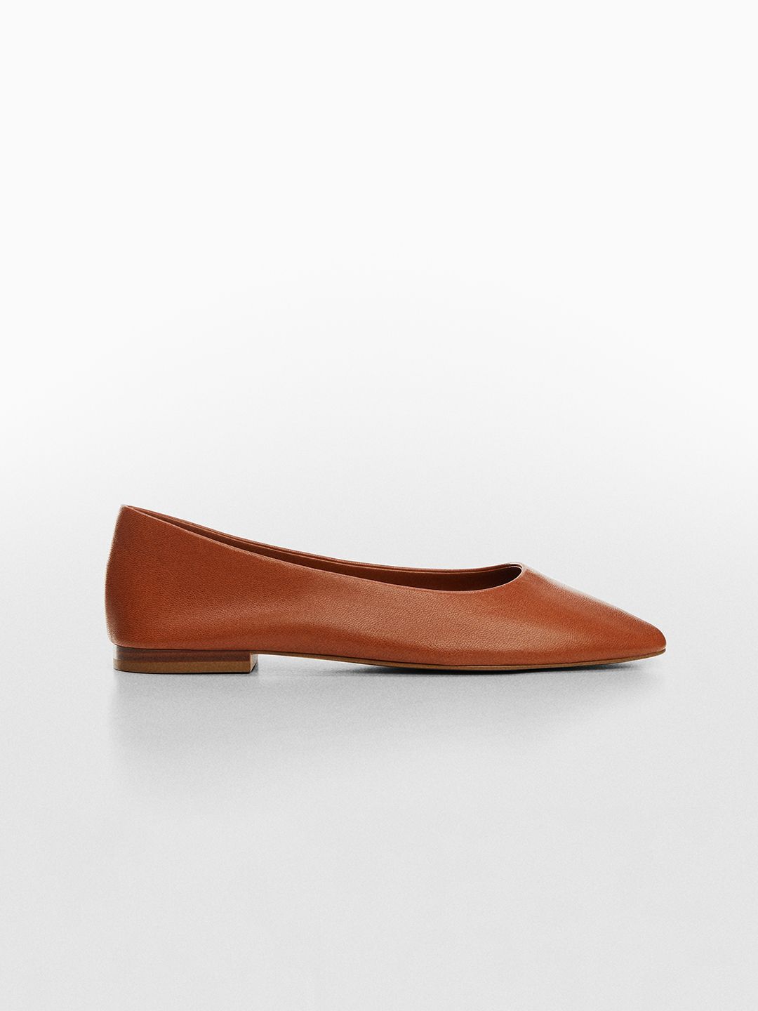 MANGO Round Toe Ballerinas