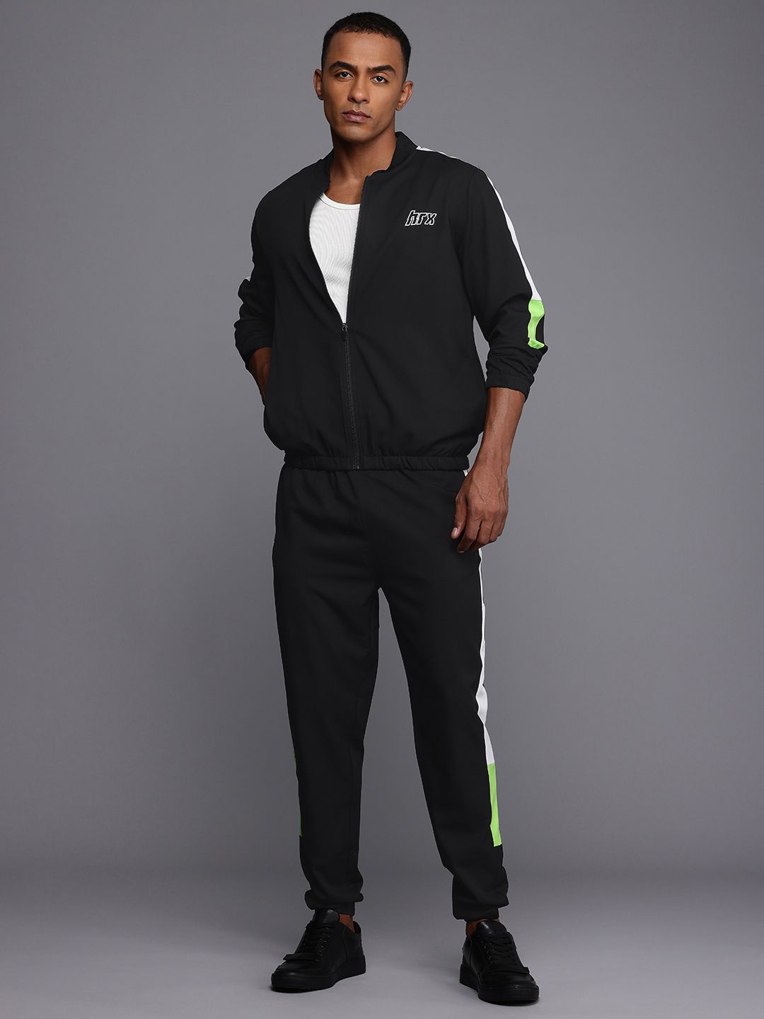 HRX by Hrithik Roshan Men Rapid-Dry Antimicrobial Finish Lifestyle Tracksuits