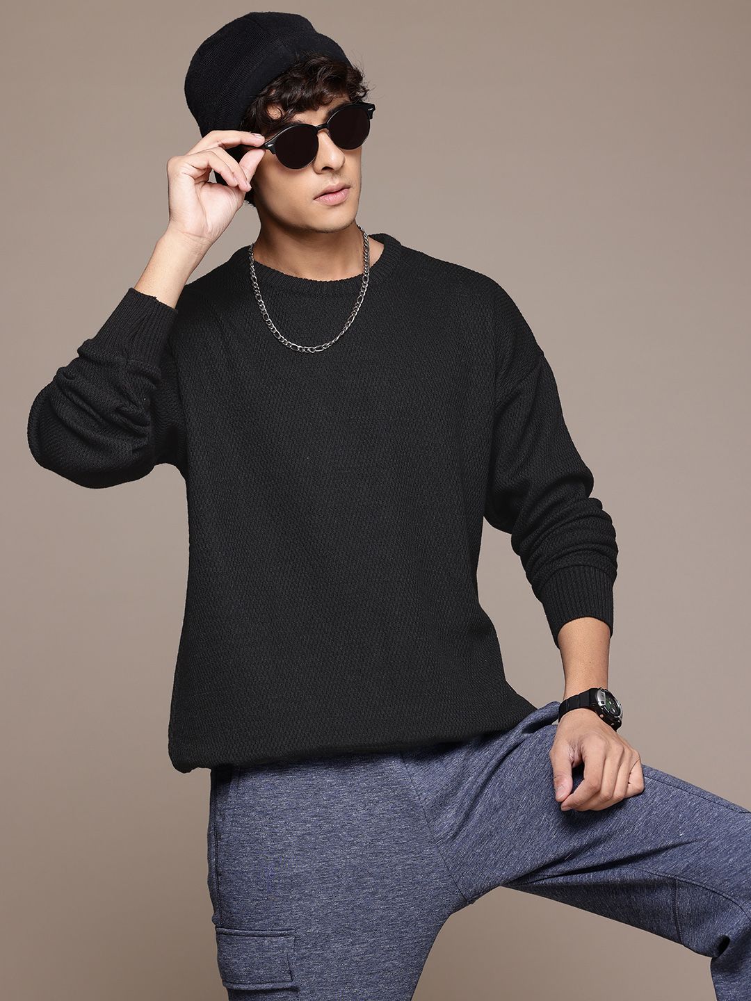 The Roadster Lifestyle Co. Self-Design Drop-Shoulder Pullover