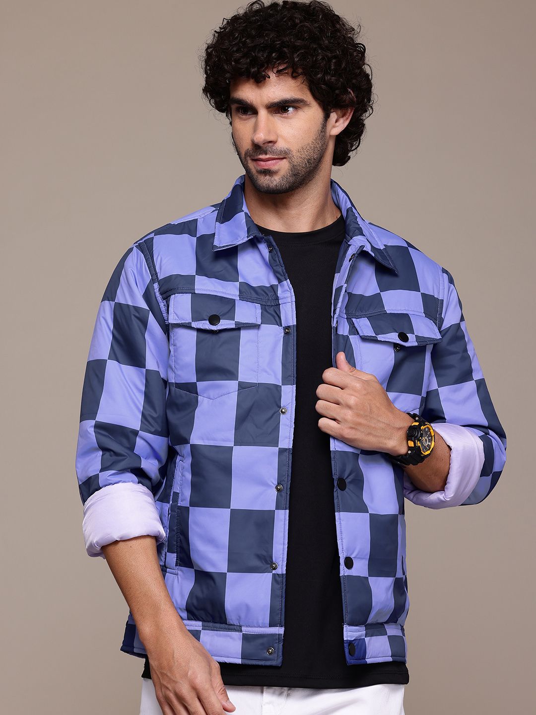 The Roadster Lifestyle Co. Checked Padded Jacket