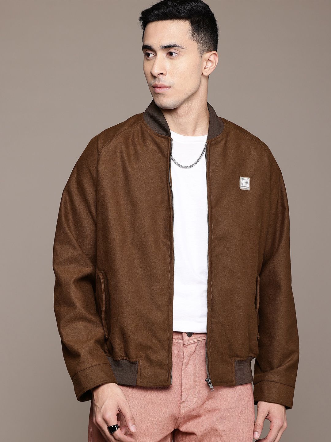 The Roadster Lifestyle Co. Stand Collar Bomber Jacket