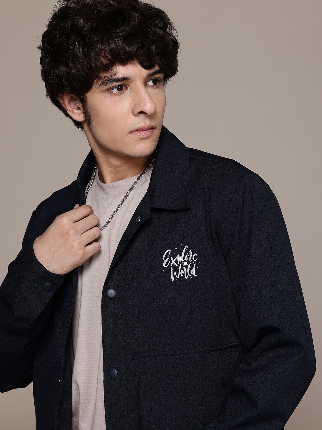 Roadster The Lifestyle Co. Printed Detail Tailored Jacket