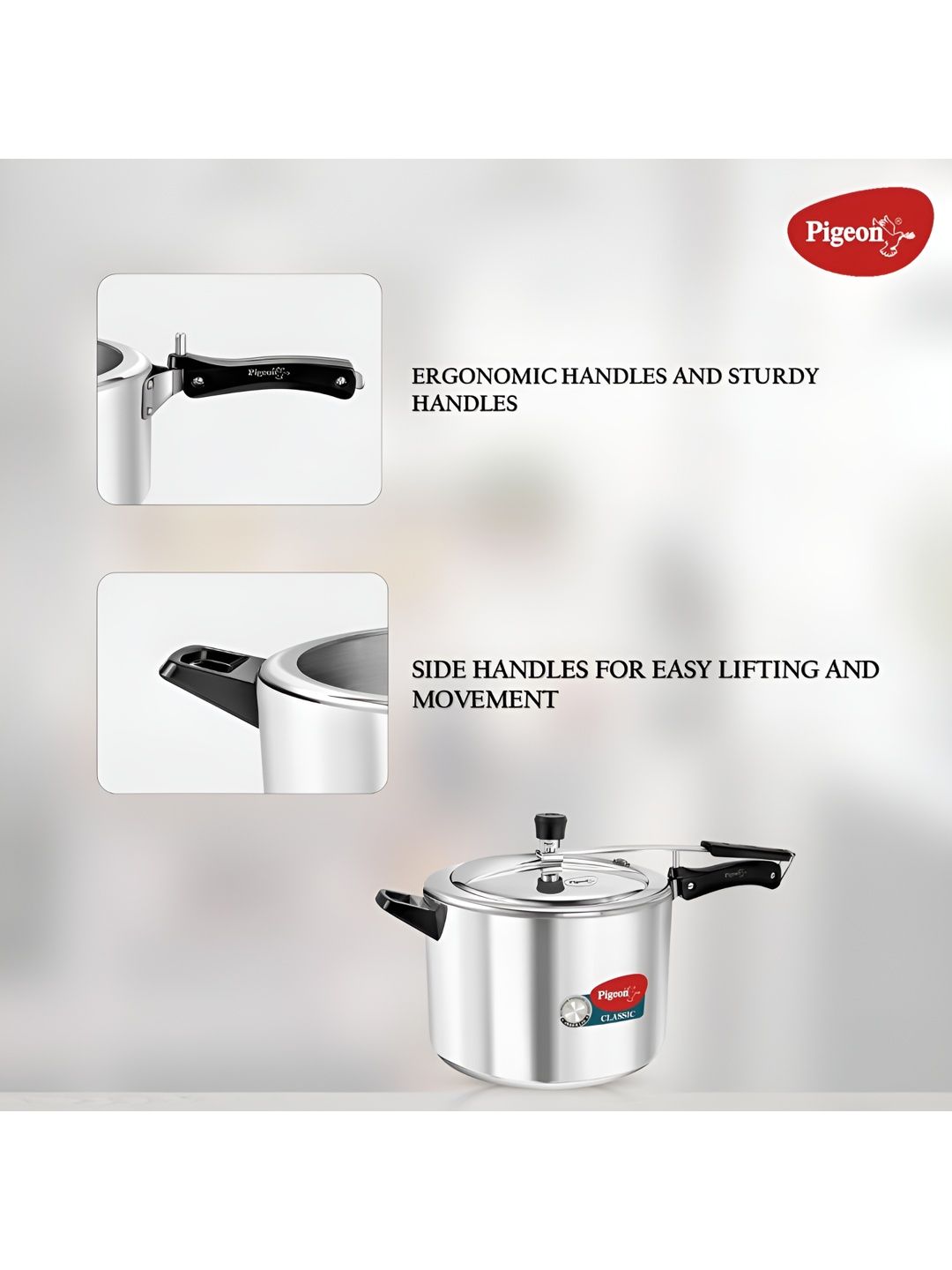 Buy Pigeon Classic Silver Aluminium Dishwasher safe Induction