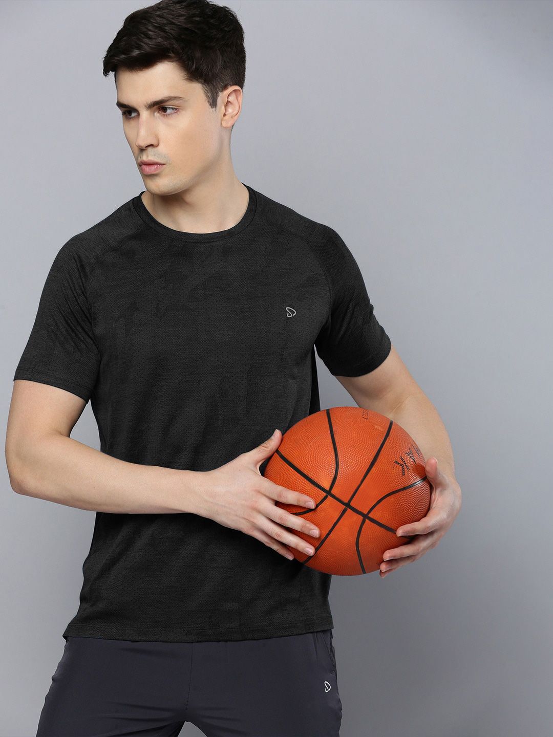 SPORTO Round Neck Short Sleeves Dri-FIT Cotton T-shirt