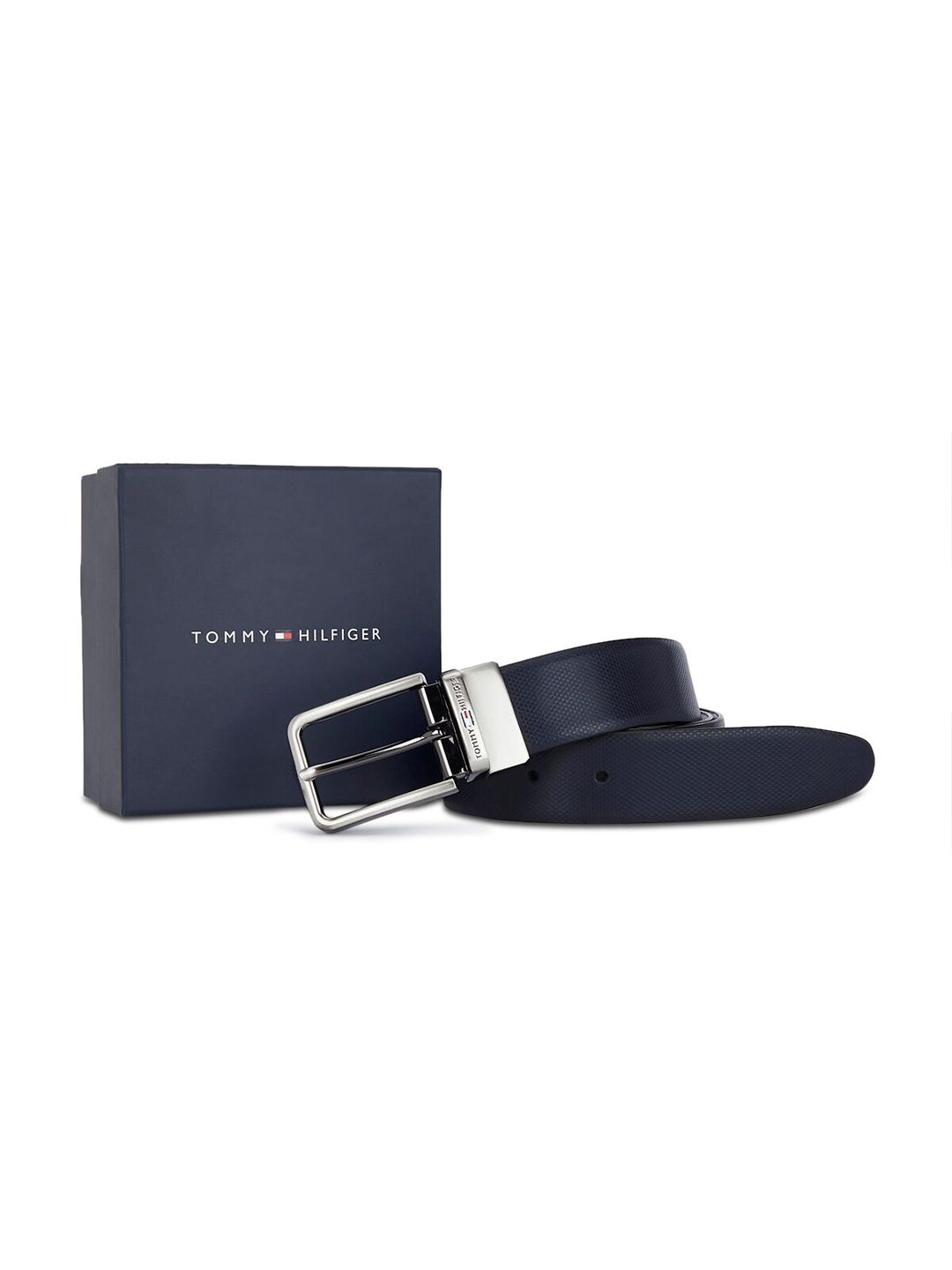 Tommy Hilfiger Men Textured Genuine Leather Reversible Belt