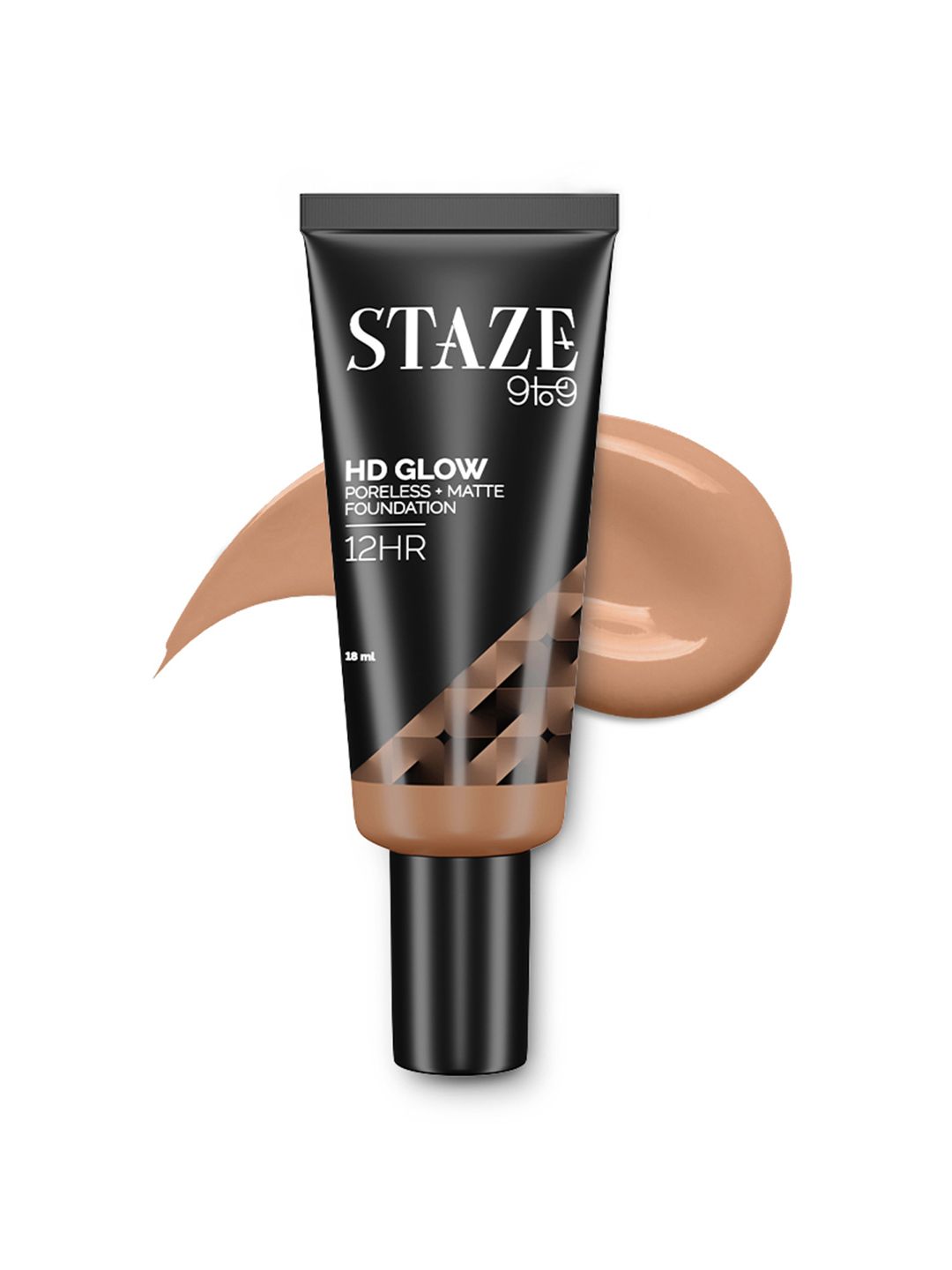 STAZE 9to9 HD Glow Poreless + Matte Sweatproof Foundation 18 ml - Almond 325W