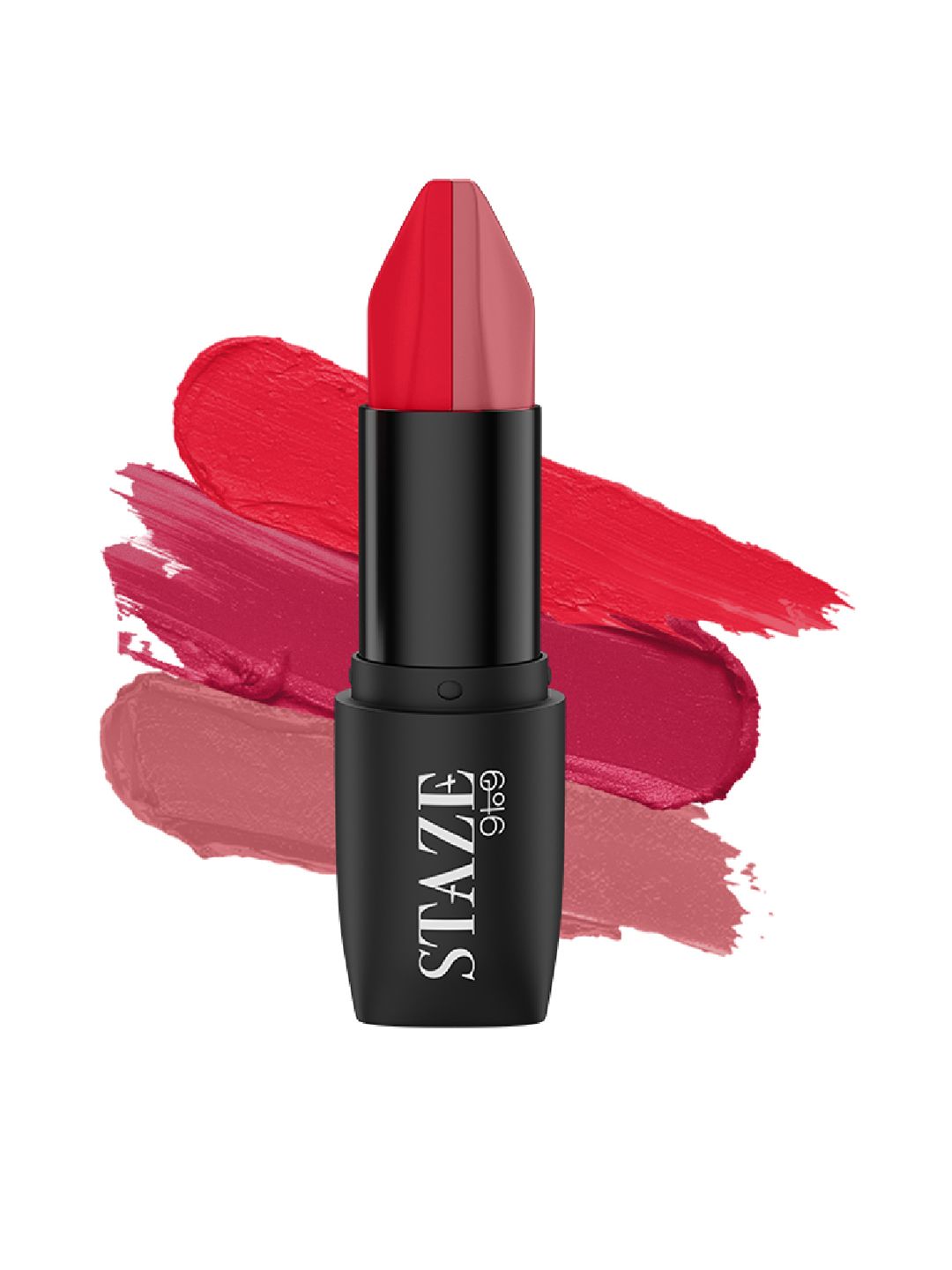 STAZE 9to9 Love Tri-Angle 3 in 1 Transferproof  Lipstick 3.8 g - Scarlet Whisper 02