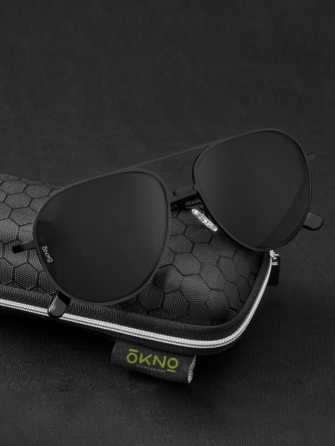 OKNO Unisex Aviator Sunglasses with Polarised Lens OKNicoSntC1