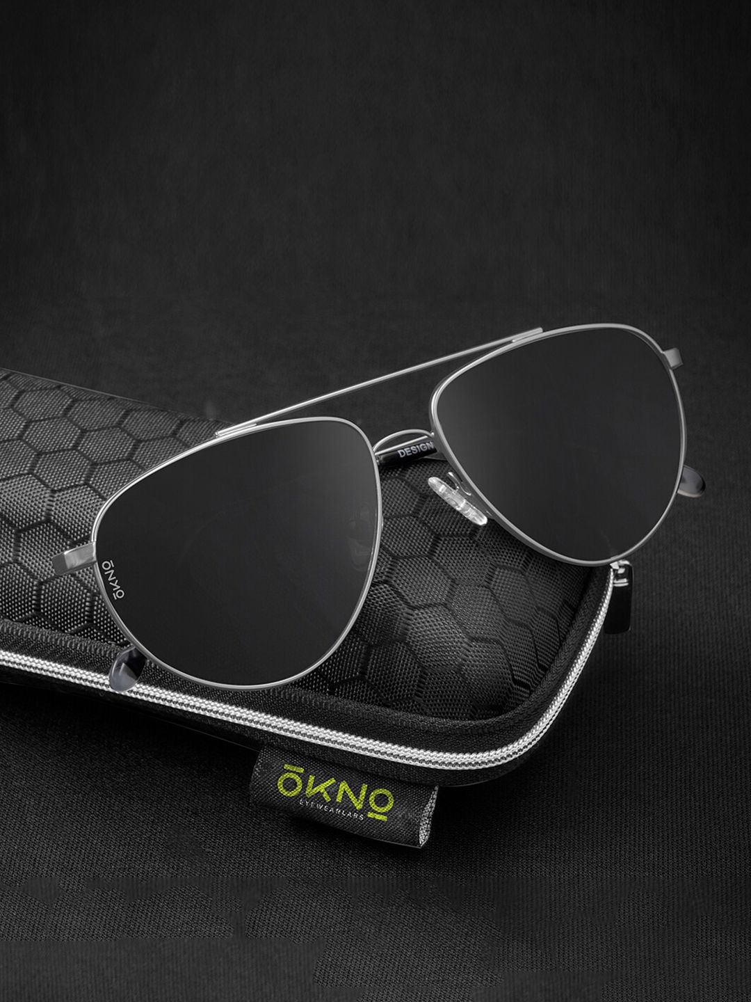 OKNO Unisex Oval Sunglasses With Polarised Lens