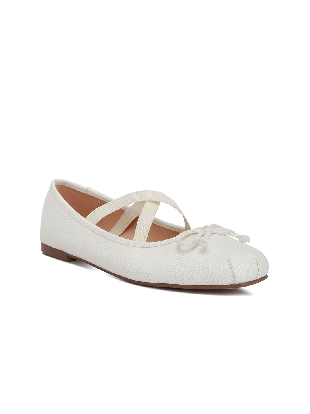 London Rag Round Toe Ballerinas