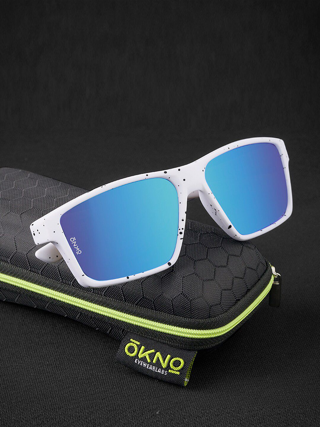 OKNO Unisex Rectangle Sunglasses with Polarised and UV Protected Lens OKNONorgFKC10