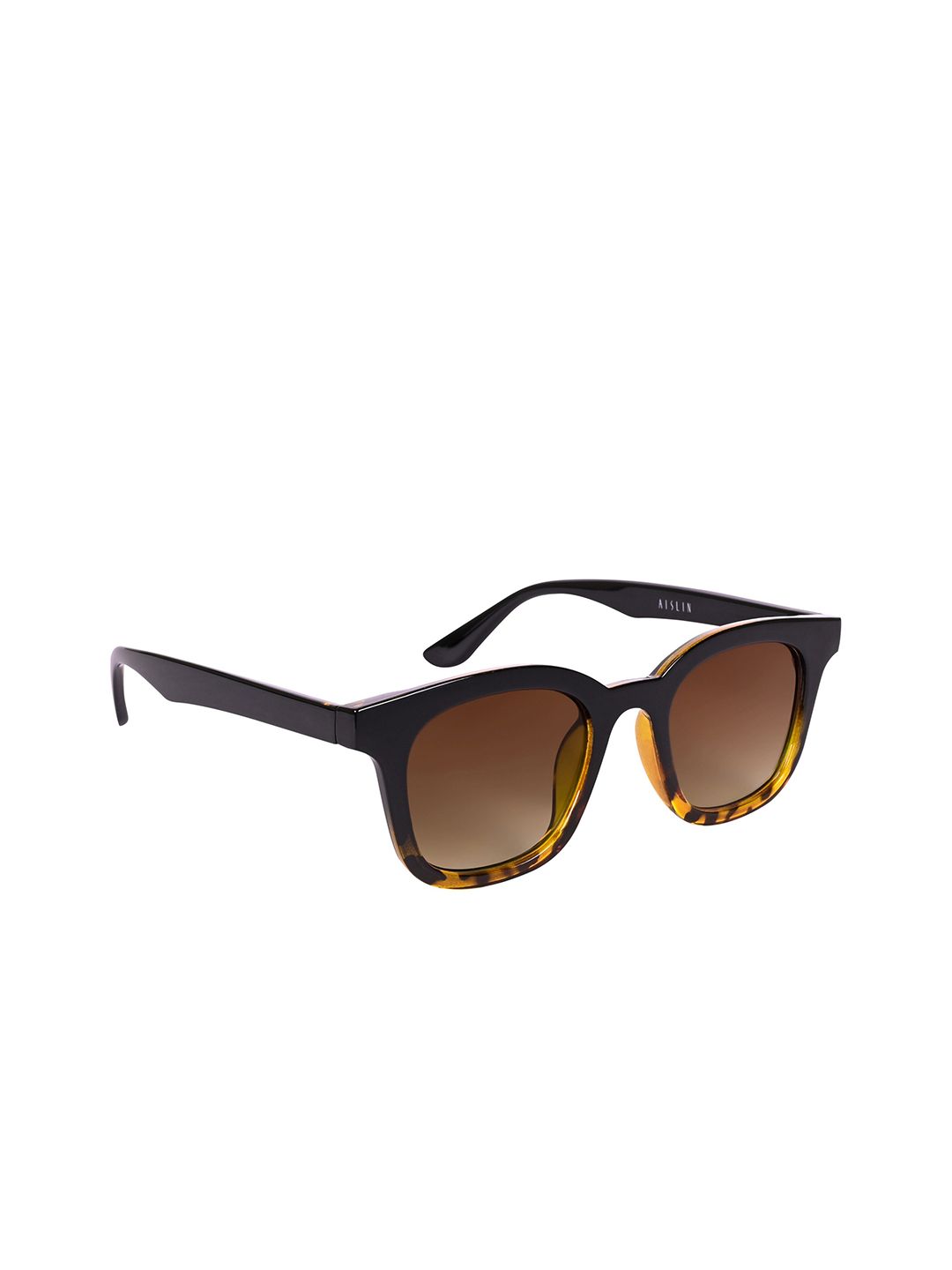 AISLIN Unisex Wayfarer Sunglasses with UV Protected Lens ES_13259-87-AS-2101-BRW-BKoBR-WF