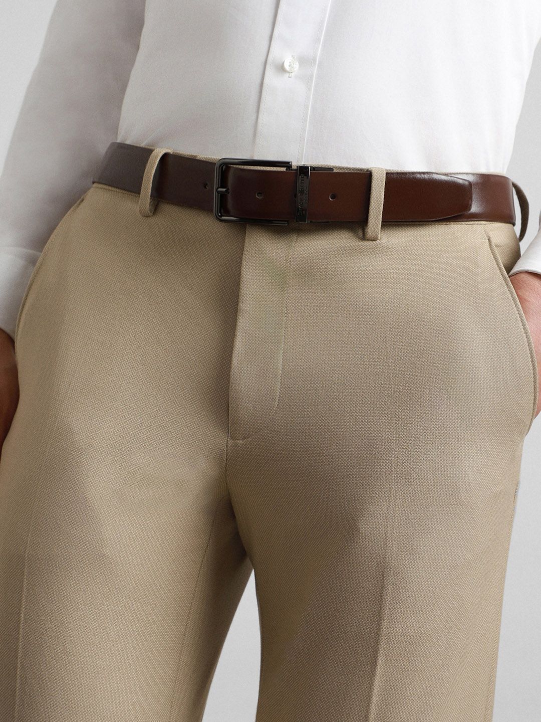 SIMON CARTER LONDON Men Leather Formal Belt