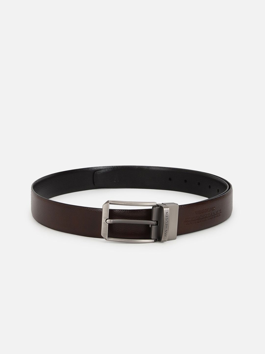 Van Heusen Men Textured Leather Formal Belt