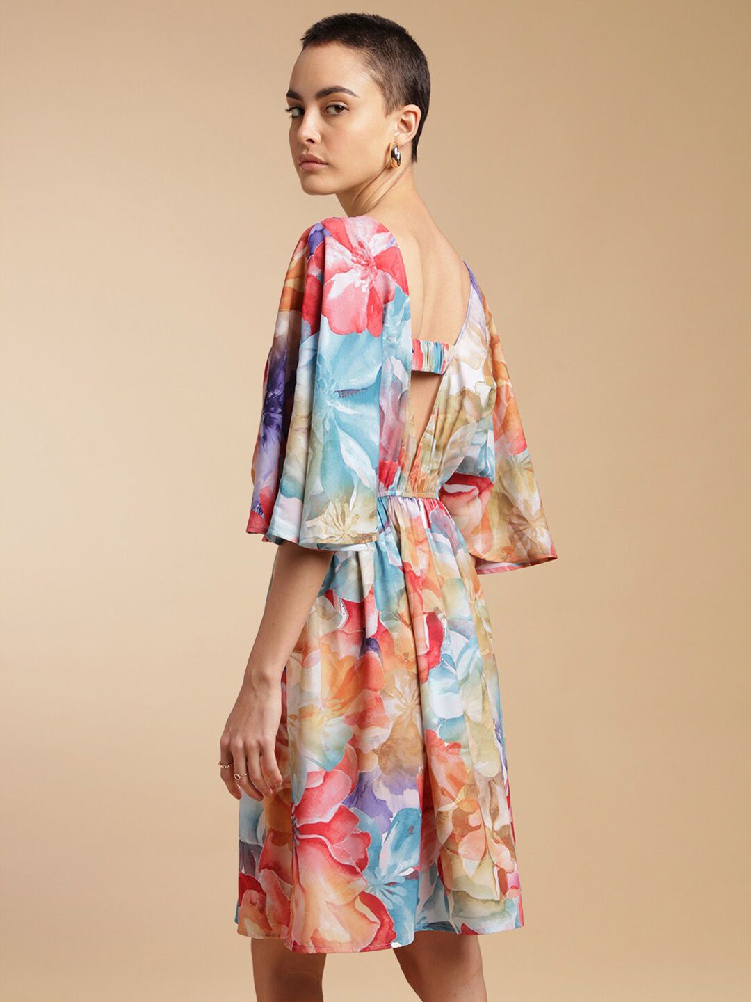 Buy H&M Open Back Floral Print Dress - Dresses for Women 29209024 | Myntra