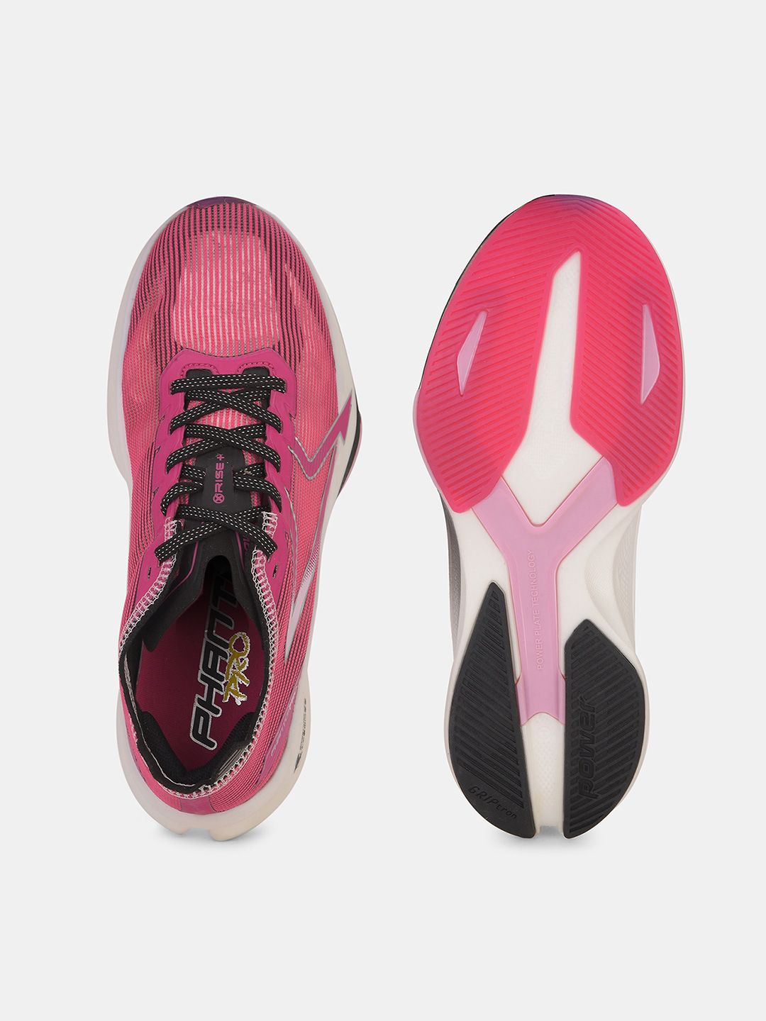 power textured lace up shoes