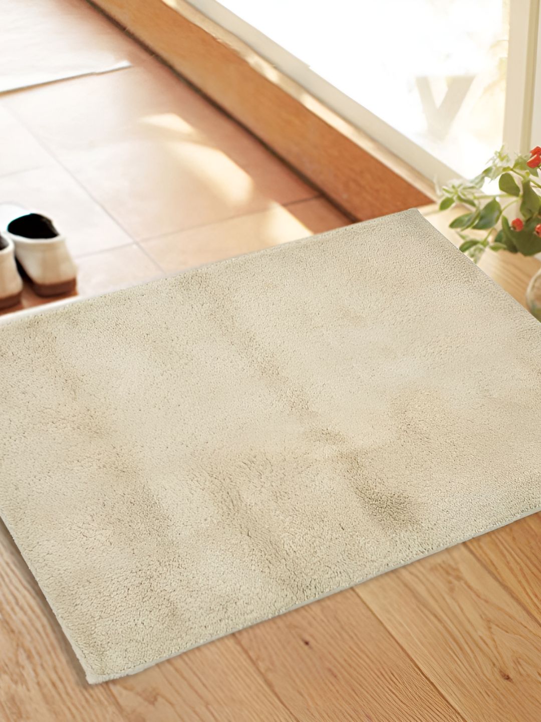 RRC Beige 1200 GSM Anti-Slip Bath Rugs
