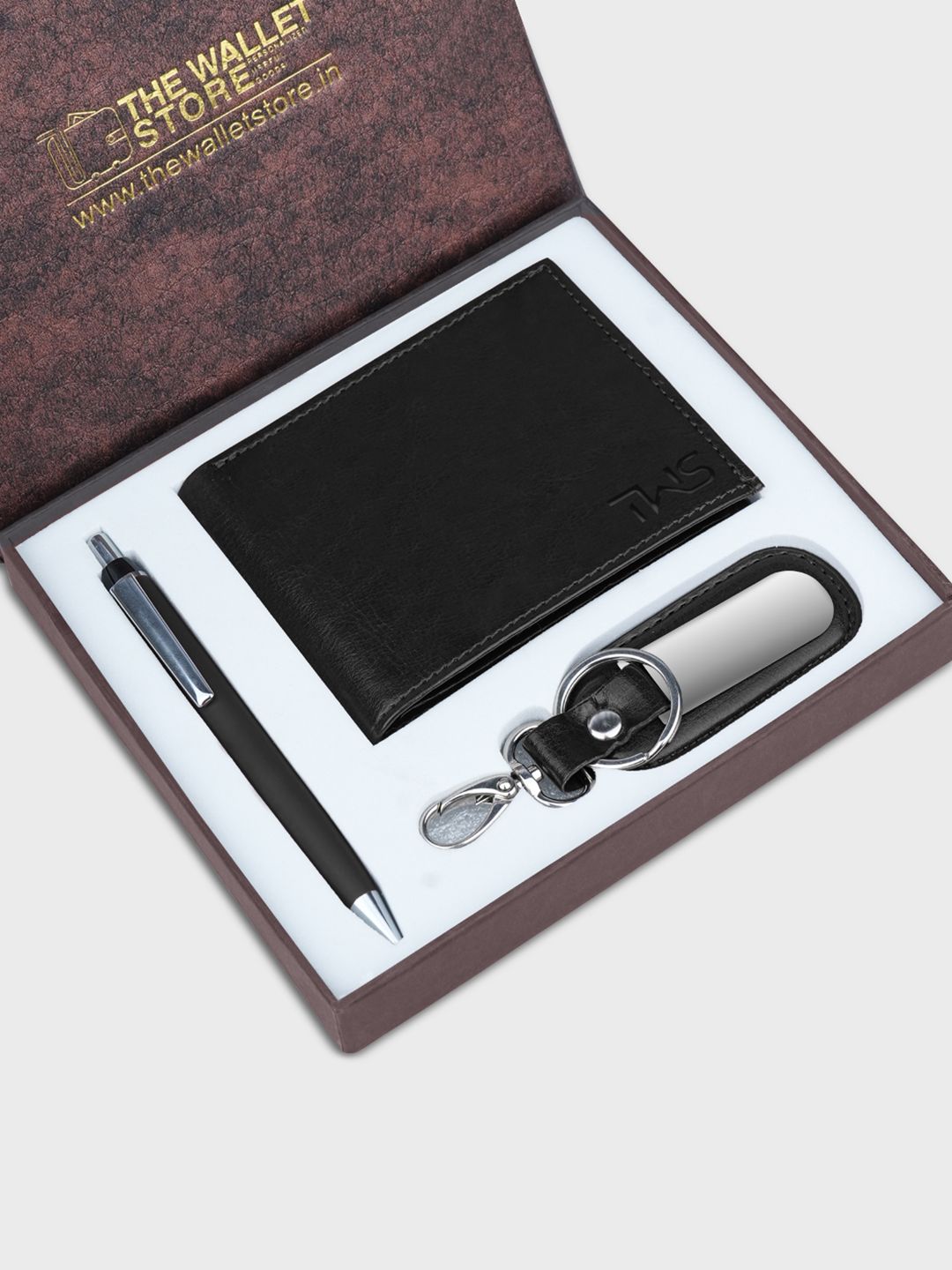 The Wallet Store Men Leather Accessory Gift Set