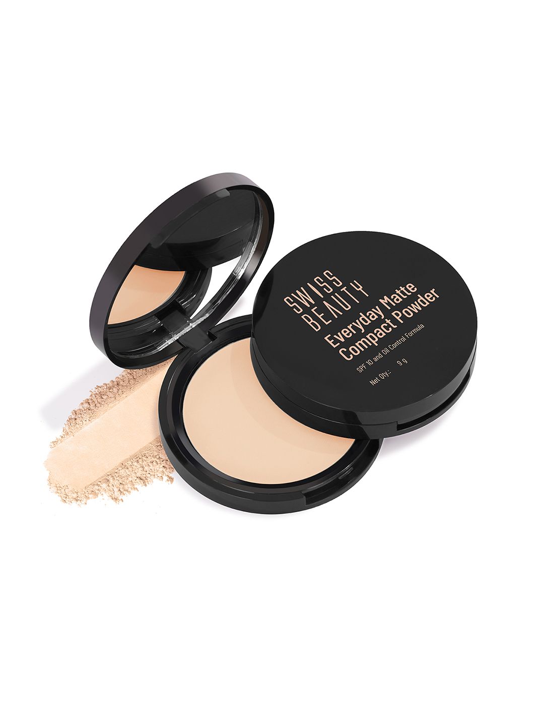 SWISS BEAUTY Everyday Matte Compact with SPF 10 - Honey 04