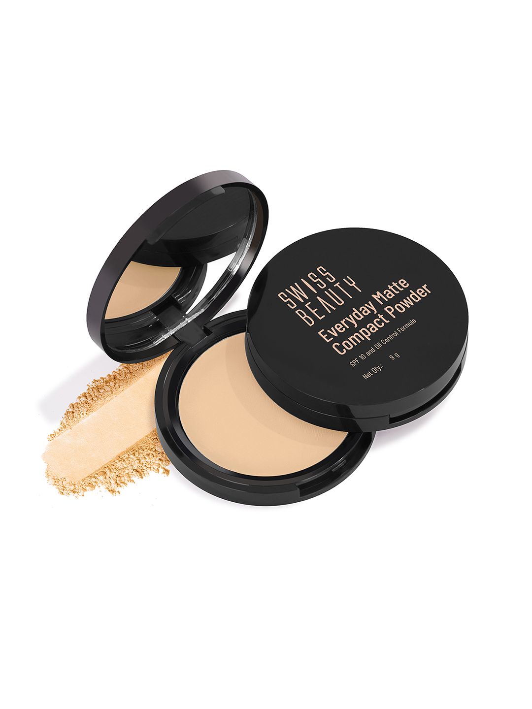 SWISS BEAUTY Everyday Matte Compact with SPF 10 - Almond 05