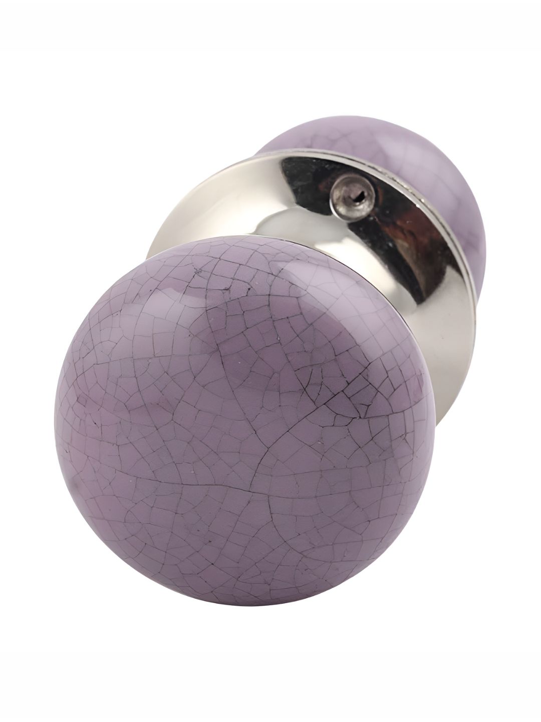 Indianshelf Purple Crackle Printed Door Handle