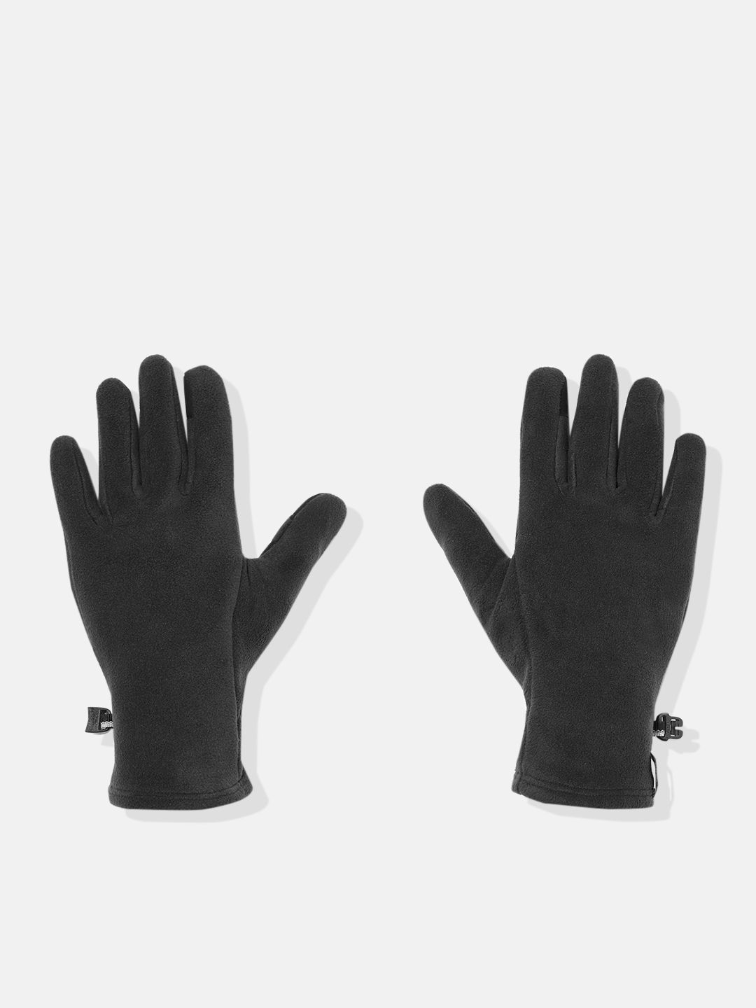 Decathlon Forclaz - Adults Black MT500 Quick Drying Mountain Trekking Fleece Gloves