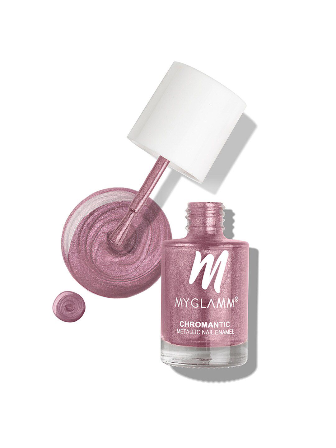 MyGlamm Chromantic Metallic Nail Enamel 10ml - Crystal Pink