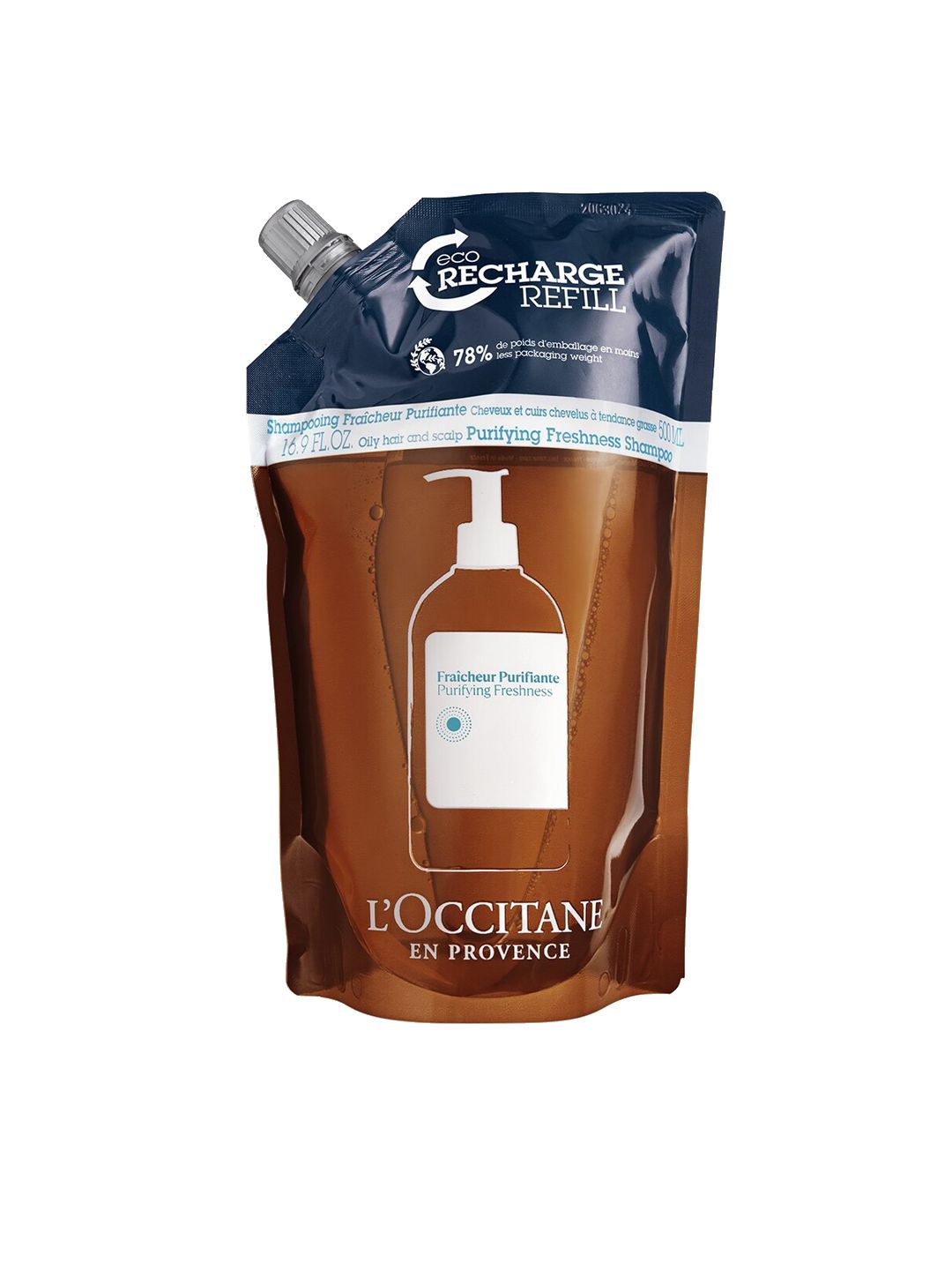 LOccitane en Provence Purifying Freshness Shampoo Eco Refill - 500 ml