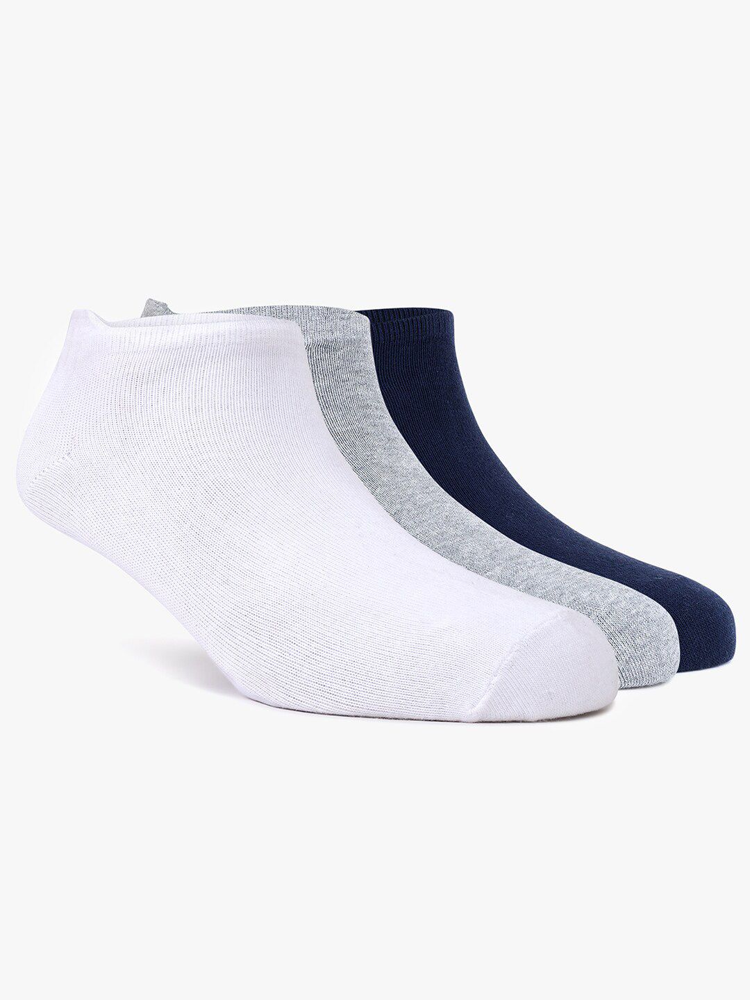 TOFFCRAFT Men Pack Of 3 Cotton Breathable Ankle-Length Socks