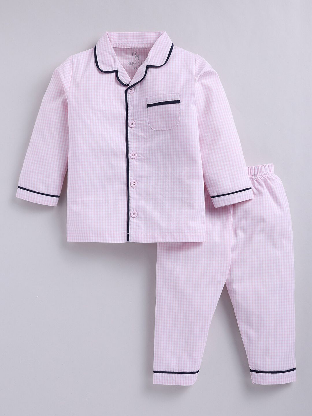BABY GO Kids Printed Shirt With Pyjamas